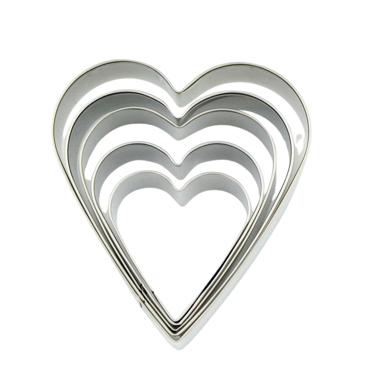 Kitcheniva 5-Piece Stainless Steel Heart Shaped Cookie Cutter